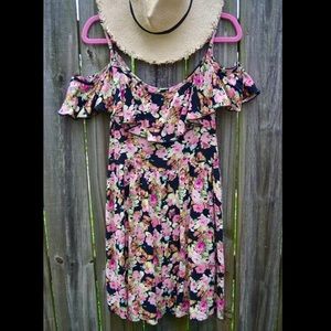 Cold Shoulder floral dress
